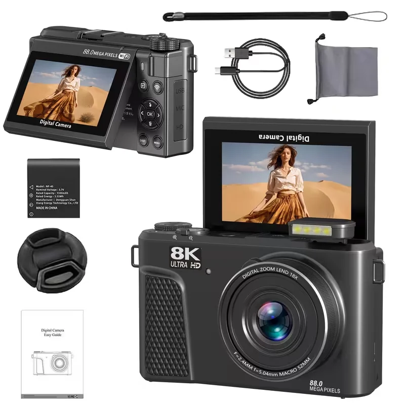 Favap compact digital camera, front view